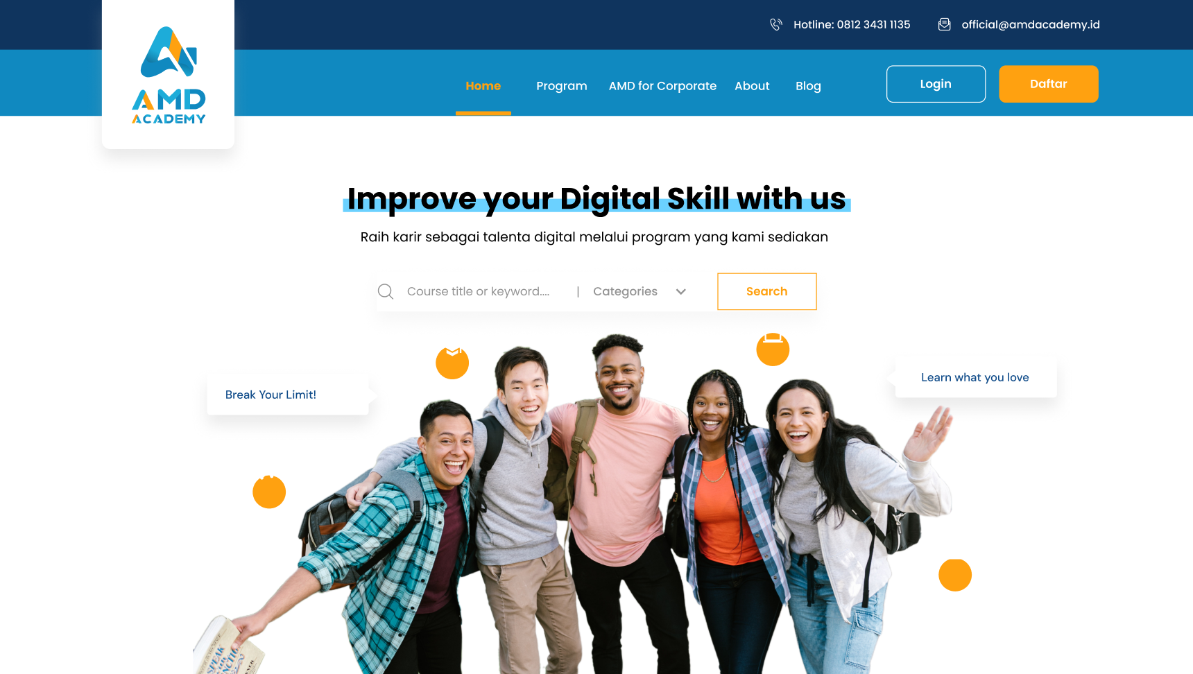 Tampilan AMD Academy