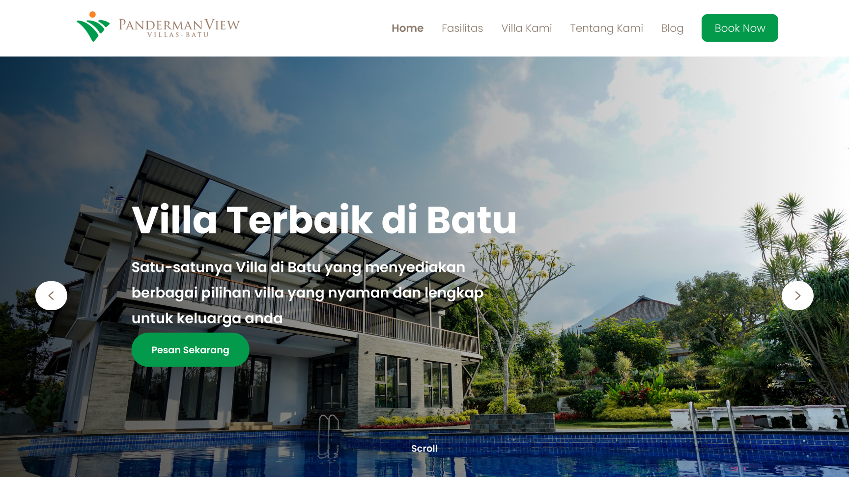 Tampilan Panderman View Villas